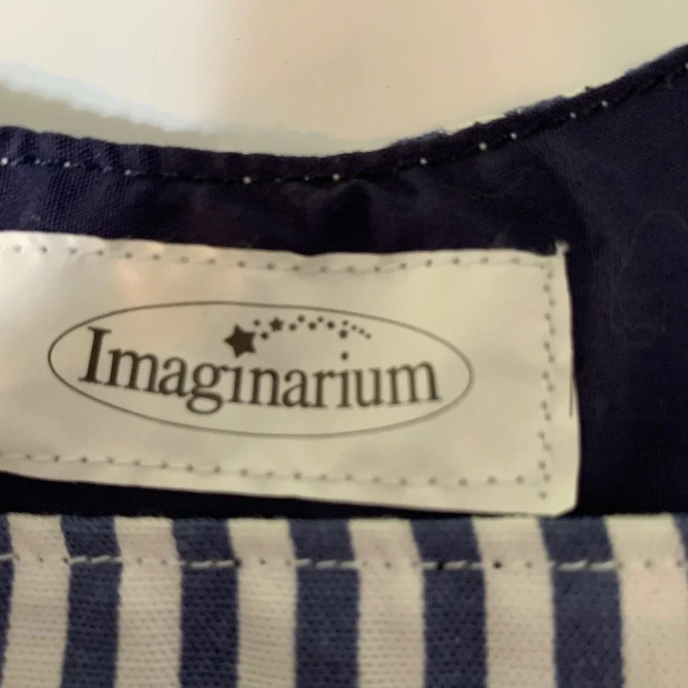 Imaginarium Kids Train Conductor Apron One Size Striped Cotton Costume Pretend